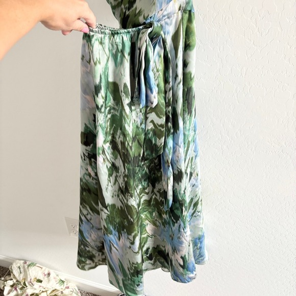 Monique Lhuillier One Shoulder Cutout Maxi Dress  Size 10 - Picture 6 of 9